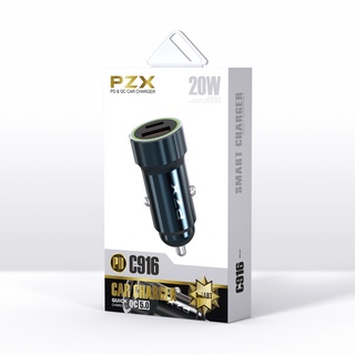 ที่ชาร์จในรถPZX C916 - 20W ที่ชาร์จแบตในรถ PD Type-c ชาร์จเร็ว USB car charger หัวชาร์จ QC5.0