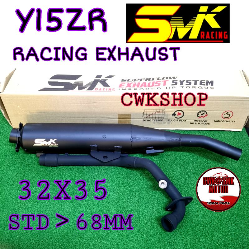 (SMK Y15 EXHAUST Y15ZR RACING EXHAUST SUPER FLOW 32/35 SMK RACING