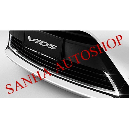 คิ้วช่องลมกันชนหน้าโครเมียม Toyota Vios ปี 2013,2014,2015,2016