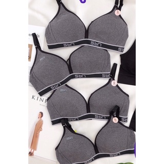 Sabina เสื้อชั้นใน Sport Bra (ไม่มีโครง) รหัส SBB1122 สีเทาเข้ม