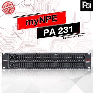 myNPE PA 231 2x31 BAND EQUALIZER อีควอไลเซอร์ PA SOUND CENTER พีเอ ซาวด์ เซนเตอร์ myNPE PA231