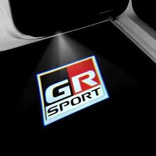 โคมไฟโปรเจคเตอร์ GR Sport Courtesy Welcome Light สําหรับ Toyota Vios Yaris Harrier Corolla Cross CHR Rush Avanza GR Sport Racing 2 ชิ้น