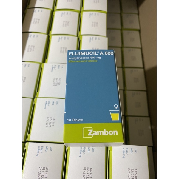 พร้อมส่ง Fluimucil 600MG (ฟูลมูซิล)เม็ดฟู่ ละลายเสมหะ - s.s.s.phama ...