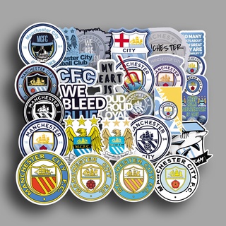 สติกเกอร์ Manchester City Ball Club สําหรับติดตกแต่ง 12 ชิ้น