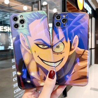 เคสไอโฟน เคสซิลิโคน iPhone 14 Pro Max iPhone 13 Pro Max iPhone 12 Pro Max iPhone 11 Pro Max iPhone X XR XS Max 7 8Plus SE2020 Cartoon One Piece วันพีซ Zoro โซโล &amp; Luffy ลูฟี่ Soft Silicone Case