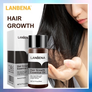 LANBENA น้ำมันบำรุงเส้นผม ช่วยให้ผมยาว ขนาด 20 มล