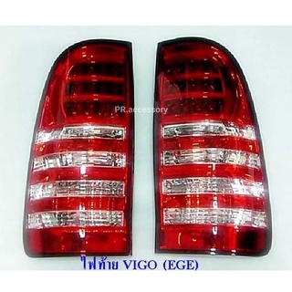 PR ไฟท้าย VIGO LED แดง-ขาว EAGLEYE (1 คู่)