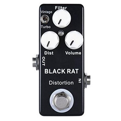 Mosky Black RAT Distortion Effect Pedal กีตาร์คลาสสิกเหยียบตาม Pro Co Rat True Bypass