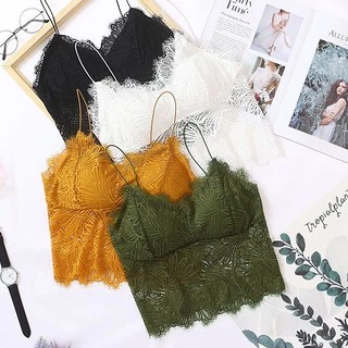 [ส่งจากไทย] 𝑩𝒓𝒂𝑩𝒓𝒂𝑩𝒓𝒂 #bra-083 บรา เสื้อทับ สายเดี่ยว ลูกไม้