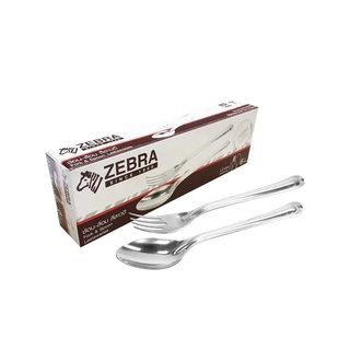 Zebra cutlery set Spoon and fork 6 set ช้อนส้อม ลีลาวดี  6 คู่