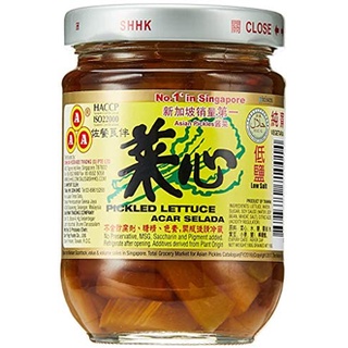 ก้านคะน้าดอง 3A Pickled Lettuce 菜心罐头 纯斋180g สินค้าพร้อมส่ง