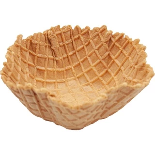 วาฟเฟิล วาฟเฟิลโบล waffle bowl 1 แถว มี 10 ชิ้น ถ้วยวาฟเฟิล เบเกอรี่ (รสดั้งเดิม)