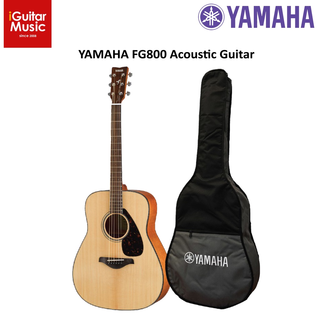 (ส่งฟรี) YAMAHA FG800  กีตาร์โปร่งยามาฮ่า รุ่น FG800 Acoustic Guitar แถมฟรีกระเป๋า