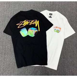 เสื้อผ้าผชเสื้อยืด Stussy Lridescent Dice Tee1S-5XL