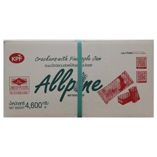 Allpine ออลพาย ขนมปังกรอบสอดไส้แยมสับปะรด ( 1 แพ็คละ 12 ซอง)