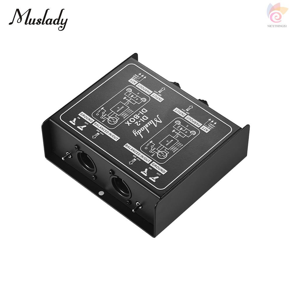 Nt Muslady Di - 2 อะแดปเตอร์แปลงสัญญาณ Dual - Channel Passive Di - Box ...