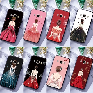 เคสโทรศัพท์ ลายผู้หญิงหันหลัง ซิลิก้าเจล แบบนิ่ม สำหรับ Samsung Galaxy J5 J7 2015 2016 2017 Pro