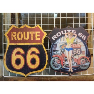 ป้ายไม้ Route 66 มี 2 แบบ