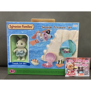 Sylvanian Seaside Treasure Set มือ 1 ทะเล ปลา หอย ดำน้ำ Tuxedo Cat ว่ายน้ำ ซิลวาเนียน