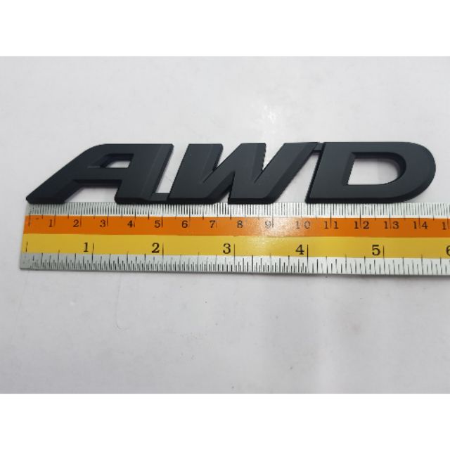 Logo AWD ของรถ Honda CRV งานพลาสติก