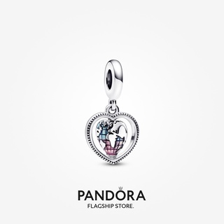 Pandora เครื่องรางห้อย รูปหัวใจ ลูกโลก ของขวัญวันหยุด สําหรับครอบครัว p804