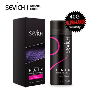 SEVICH Hair Fiber 40g ผงไฟเบอร์ เพิ่มเส้นผม สำหรับ หัวล้าน ผมบาง เสริมความมั่นใจ