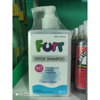 แชมพูสัตว์เลี้ยง Furr Detox Shampoo แชมพูทำความสะอาดฆ่าเชื้อ ลดกลิ่นตัว และบำรุงขน ปริมาณ 280 ml.