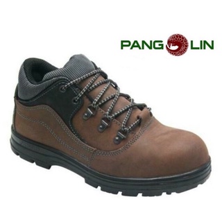 รองเท้าเซฟตี้ PANGOLIN รุ่น 0282UG สีน้ำตาล หัวเหล็ก พื้นเสริมแผ่นสแตนเลส กันทะลุ กันลื่น น้ำมัน และ สารเคมี