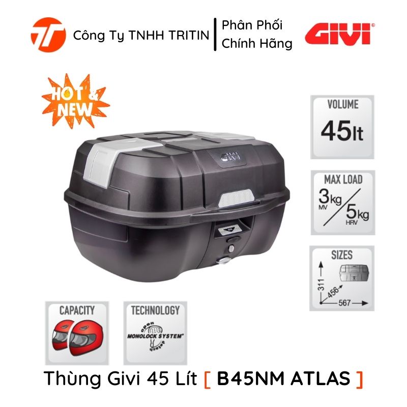 [ใหม่] Givi B45NM ATLAS 45 ลิตร - สินค้าของแท้ | ไตรตินโก.