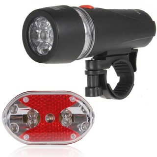 KLBIKE White L.E.D Head Light ชุดไฟจักรยาน ไฟหน้าและไฟหลัง