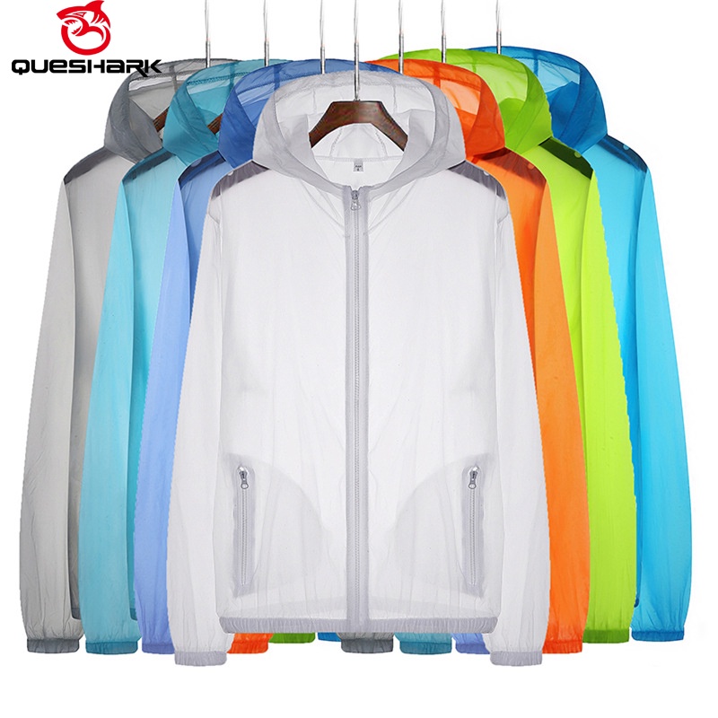 (S-7XL) เสื้อแจ็กเก็ต เสื้อกันลม กันแดด แห้งเร็ว น้ําหนักเบา สําหรับผู้ชาย ผู้หญิง เหมาะกับการพกพา เ