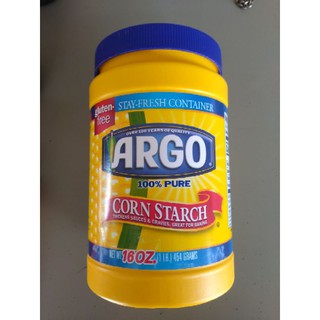 Argo 100% Pure Cornstarch 454g อาร์โกแป้งข้าวโพดบริสุทธิ์ 100% 454 กรัม