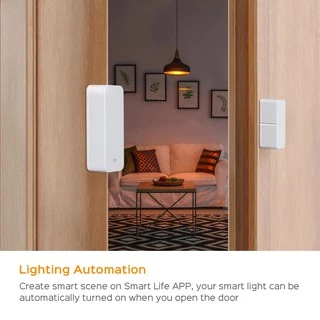 Tuya WiFi Door Sensor D01 D06 (No Hub) เซ็นเซอร์ประตู หน้าต่าง ลิ้นชักตู้ แจ้งเตือนผ่านมือถือ