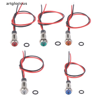 【art】ไฟเตือน Led P67 6 มม. 3v 5v 6v 12v 24v 220v กันน้ํา