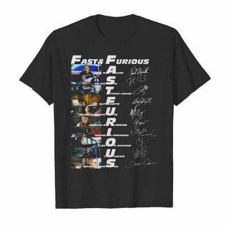 เสื้อยืดผ้าฝ้าย เสื้อยืดลําลอง แขนสั้น พิมพ์ลายตัวอักษร Fast And Furious Film เข้ากับทุกการแต่งกาย สไตล์คลาสสิก สําหรับผ