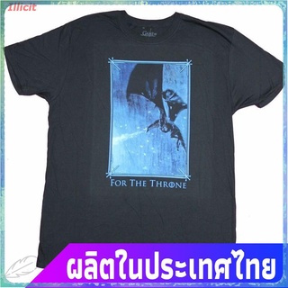 ขายดี Illicit เสื้อยืดแขนสั้น เสื้อยืดพิมพ์ลาย Game Of Thrones Kings Dragon Attack สไตล์คลาสสิกสําหรับผู้ชาย Mens