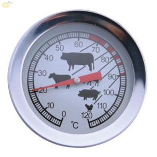 【VARSTR】Thermometer Meat Roasts Accessories Analogue Baking Food Stainless Steel