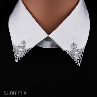 Fancy Men Triangular Shirt Collar Pin Collar Point Clip for Wedding Business