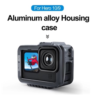 TELESIN GoPro 11 / 10 / 9 Aluminium Alloy Frame Case Double Cold Shoe กรอบเฟรมอลูมิเนียม GoPro Hero 9 10 11 Black