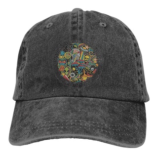 Yaolili หมวกเบสบอล ผ้าฝ้าย ลาย Psychedelic Research Volunteer Lsd Mdma Shrooms Dmt Acid Psilocybin Trip สไตล์คลาสสิก ปรับได้ สําหรับผู้ชาย ผู้หญิง SA4651Q