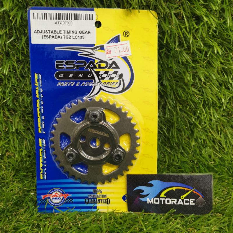 ESPADA RACING TIMING GEAR ADJUSTABLE TG2 38T LC135 YAMAHA