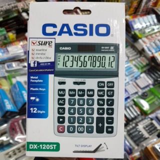 Casio DX-120ST  เครื่องคิดเลขตั้งโต๊ะ 12หลัก ของแท้ รับประกัน2ปีจากCMG