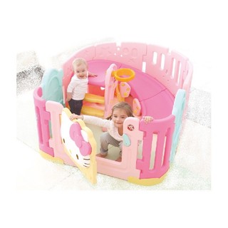 Hello Kitty Spiral Babyroom (Pink) เฮลโล คิตตี้ คอกกันเด็กพร้อมไม้ลื่น
