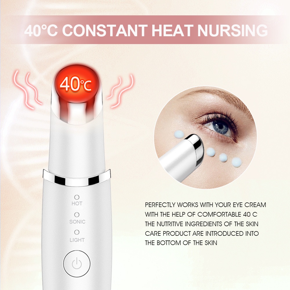 Touchbeauty Eye Facial Massager Ionic Wand Dark Circle Remover With 42℃ Heated Rechargeable 8482