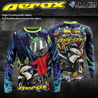 เสื้อกีฬาแขนยาว ลายทีม aerox 2023