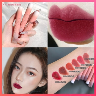 CVZ เคลือบริมฝีปากกำมะหยี่ Bowknot Matte Lip Mud Velvet Lip Glaze