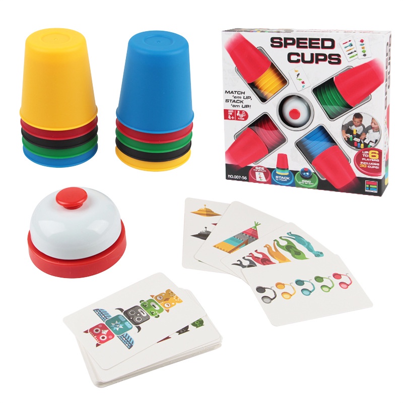 ProudNada Toys ของเล่นเด็ก ของเล่นเสริมพัฒนาการ เกมเรียงแก้ว SPEED CUPS NO.007-56