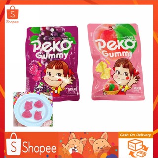 🔥SALE🔥Gummy ฟูจิยะเปโกะกูมิเยลลี่ผลไม้ 50 กรัม Fujiya Peko Qq