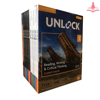 หนังสือเรียนและสมุดงานภาษาอังกฤษสำหรับเด็กและนักเรียน—Students Childrens Listening &amp; Speaking /Reading &amp; Writing Skills  Learning Textbook Workbooks Exercise Book “Cambridge English Unlock 2nd Edition Level Foundation/1/2/3/4/5”