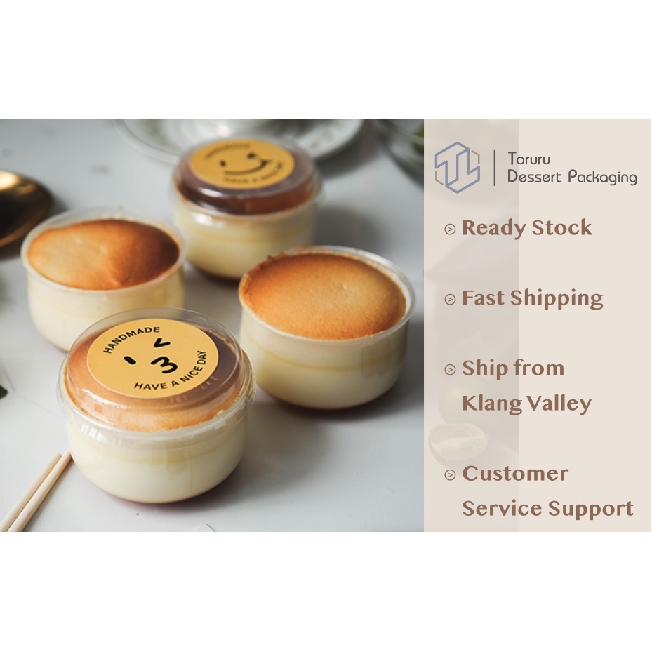 [10 ชิ้น] Japanese Pudding Cup Milk Pudding Packaging Dessert Puding Cup Jelly Cup ถ้วยเยลลี่ถ้วยเยล